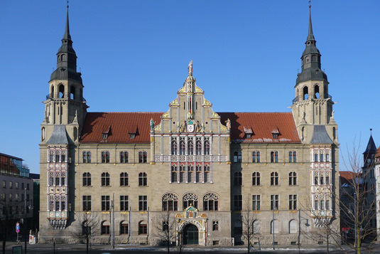 Restaurierung, Fachplanung, Bestandsanalyse - Halle, Landgericht, Fassade