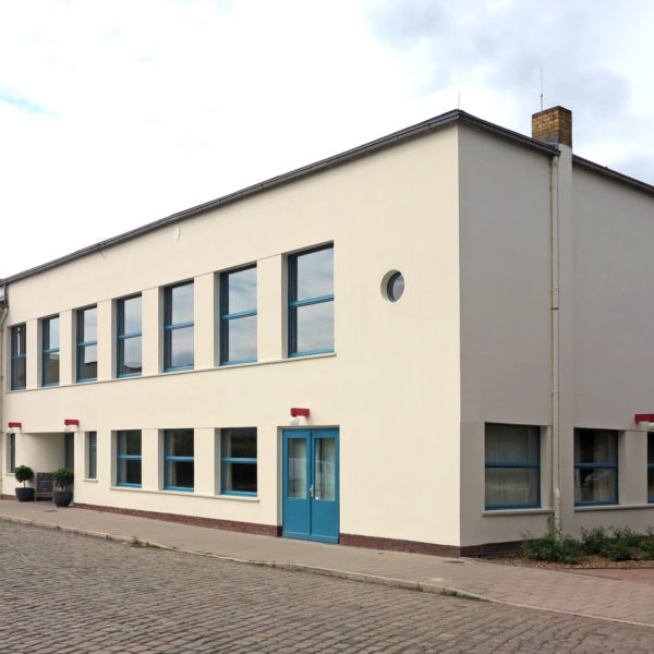 Dessau, Kornhaus, Ansicht der Fassade nach Restaurierung