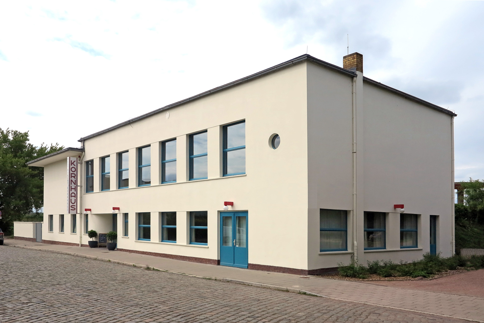Dessau, Kornhaus, Ansicht der Fassade nach Restaurierung