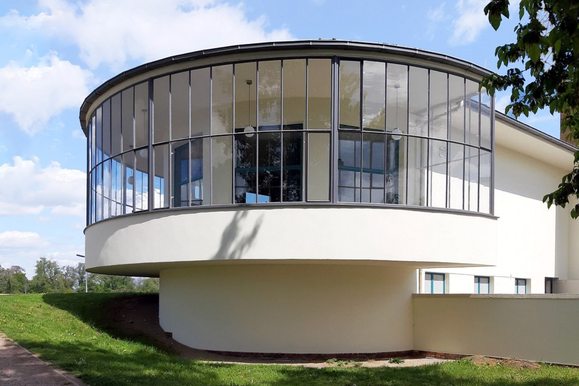 Dessau, Kornhaus, Ansicht der Fassade nach Restaurierung