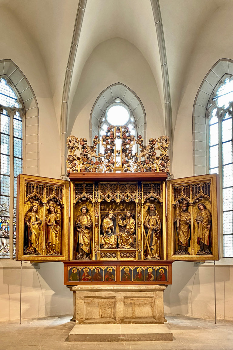 Lutherstadt Eisleben, St.-Andreas-Kirche, Innenraum nach Restaurierung, Altar