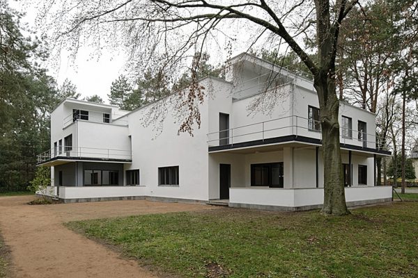 Restaurierung, Fachplanung, Bestandsanalyse, Farbkonzept - Dessau, Meisterhaus Kandinsky Klee, Gartenansicht
