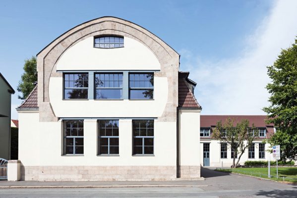 Weimar, Van-de-Velde-Bau, Fassadenansicht nach Restaurierung